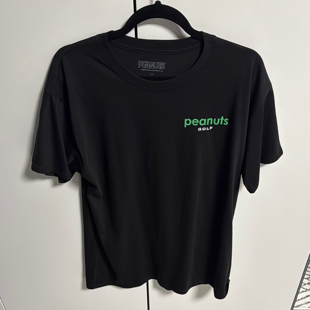 Peanuts Golf Black T-Shirt